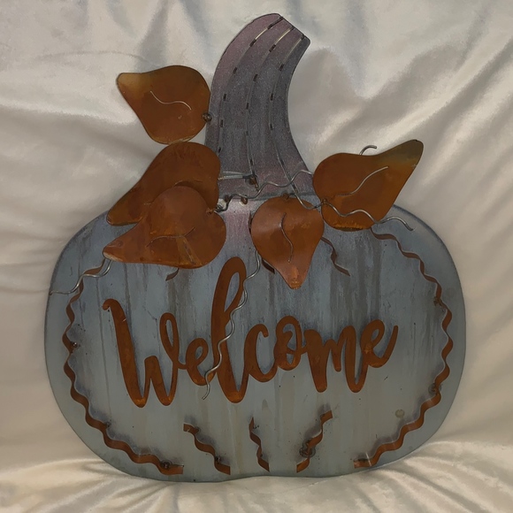 The Round Top Collection Other - Fall Rustic Welcome Pumpkin